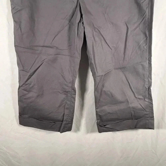 Banana Republic Capri Pants Women's 10 Grey Stretch Cotton Blend Mid Rise - Picture 3 of 9